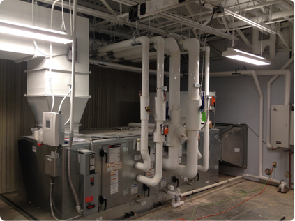 Mechanical equipment and piping installation